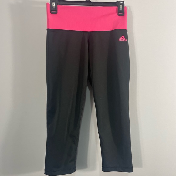 Adidas Climate Black, Pink Leggings, Small, wo pants, yoga, soft, sleek Womens - Picture 5 of 5